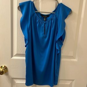 NWT WHBM Flutter Sleeve Top, size M
